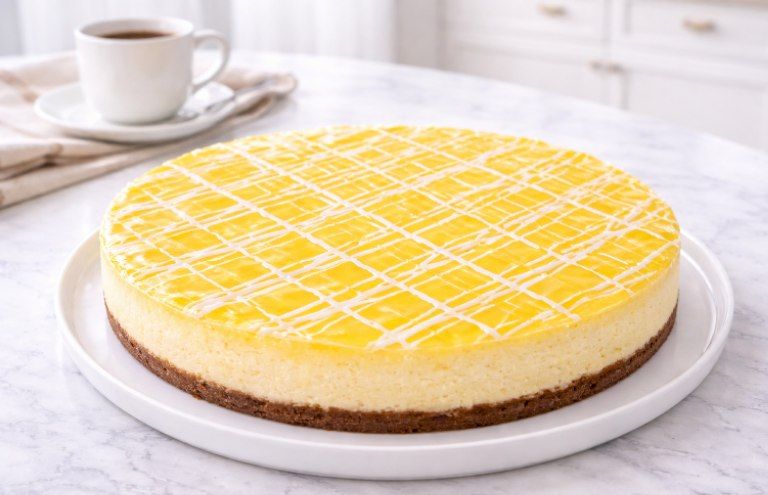 Lemon cheesecake whole